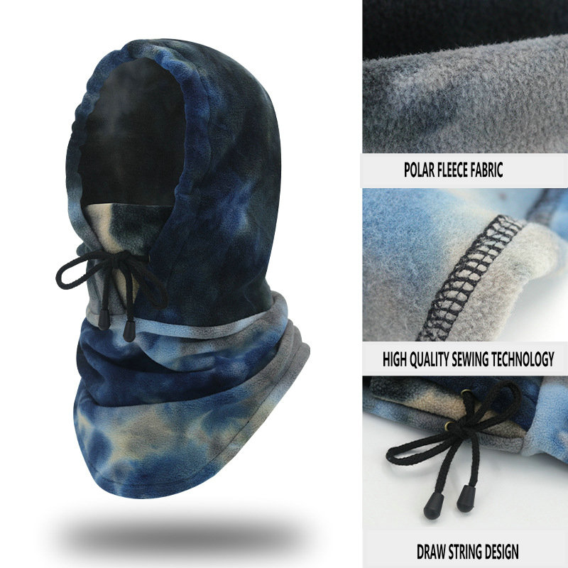 Factory Wholesale Winter Hat With Draw String Thermal Fleece Balaclava Ski Face Mask Soft Warm Winter Balaclava Winter hood