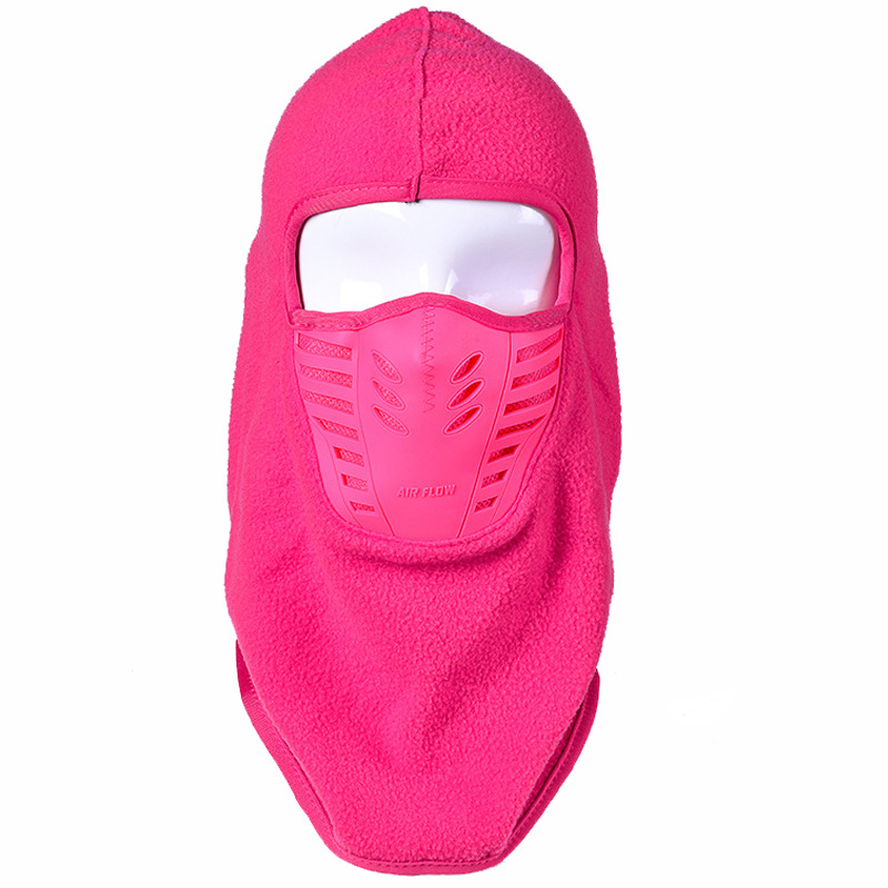 Factory wholesale winter warm balaclava hat cycling motorcycle ski outdoor windproof antidust warm hat fleece warm full face hat