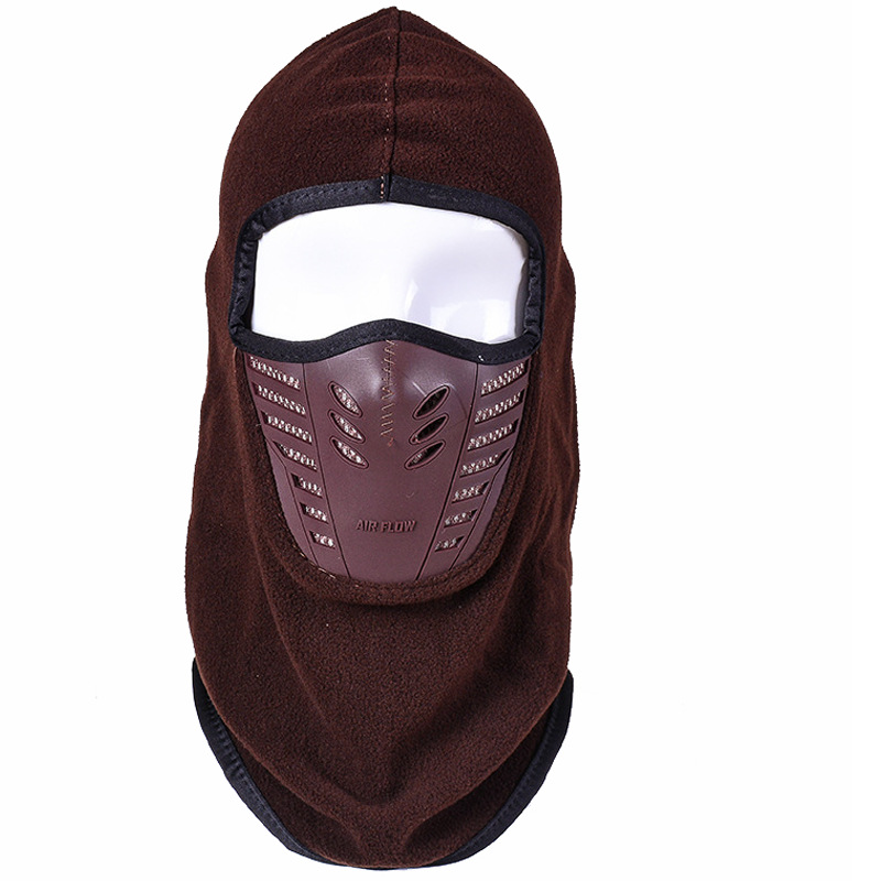 Factory wholesale winter warm balaclava hat cycling motorcycle ski outdoor windproof antidust warm hat fleece warm full face hat