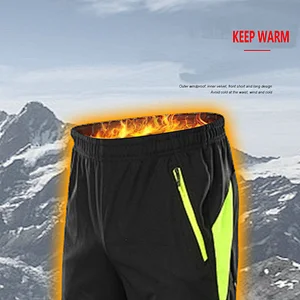 Factory Wholesale Hot Selling Mens Winter Warm Windproof Cycling Pants Outdoor Hiking Pants Customize Waterproof Bike Pants