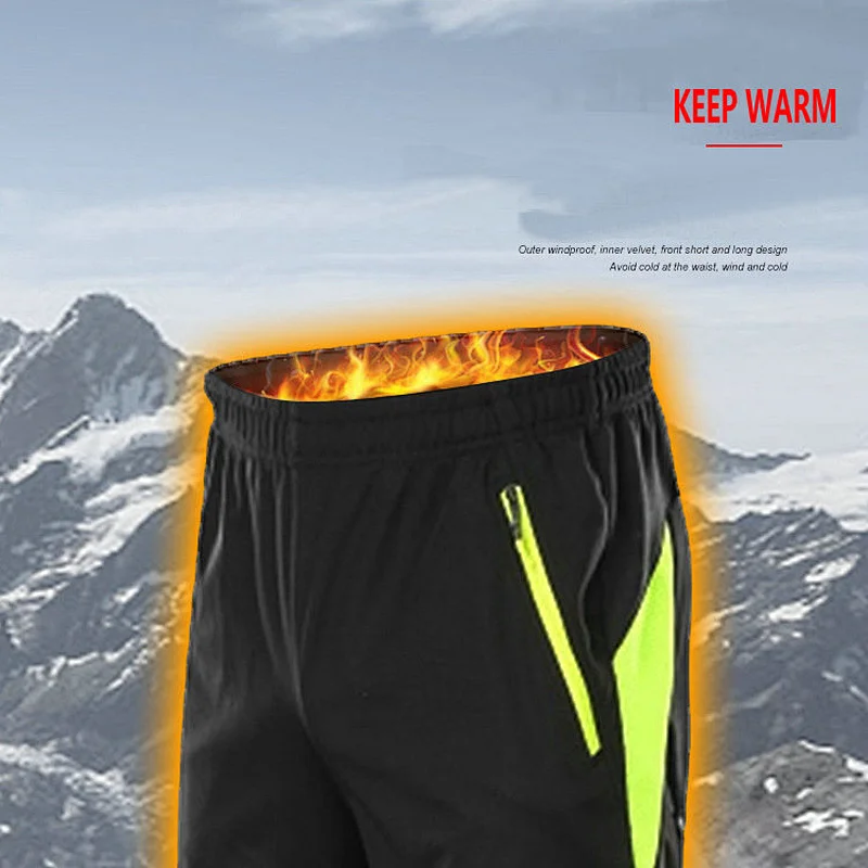 Factory Wholesale Hot Selling Mens Winter Warm Windproof Cycling Pants Outdoor Hiking Pants Customize Waterproof Bike Pants
