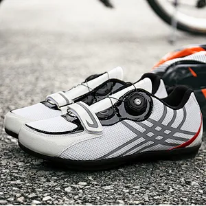 Factory Wholesale unlocked road bike shoes men's and women's riding shoes mesh breathable unlocked cycling shoes