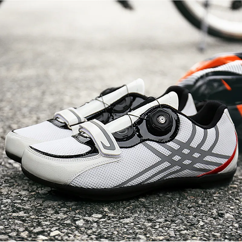 Factory Wholesale unlocked road bike shoes men's and women's riding shoes mesh breathable unlocked cycling shoes