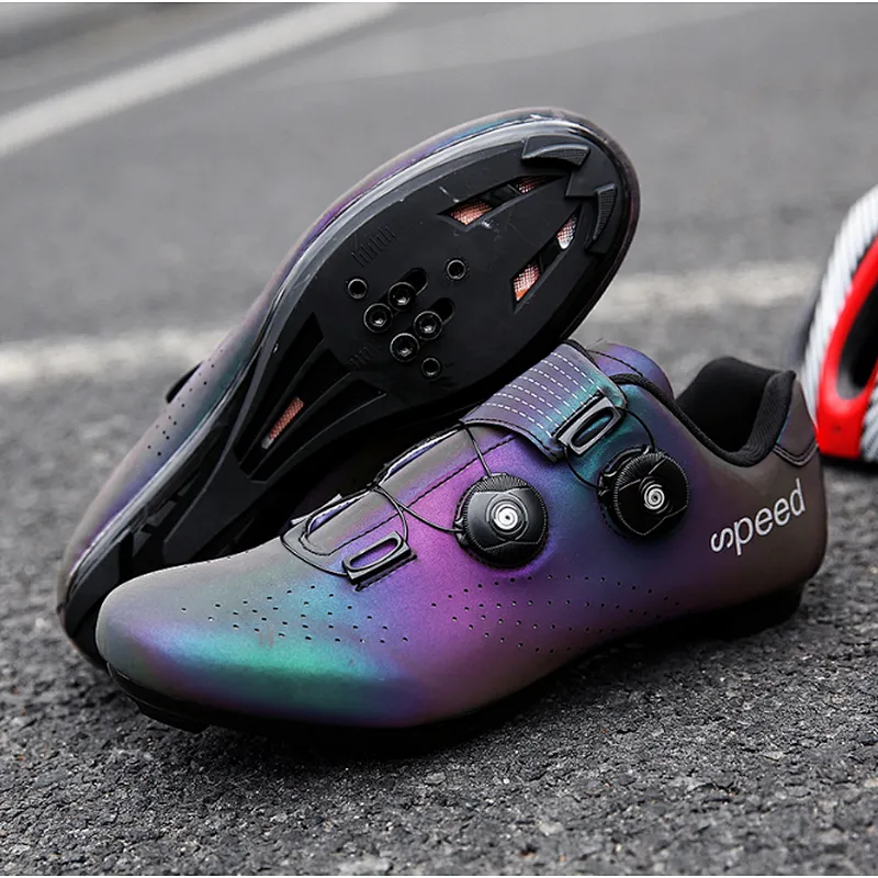 Factory Wholesale Men's Road Bike Cycling Shoes Riding Shoes with SPD for Men Lock Bike Shoes