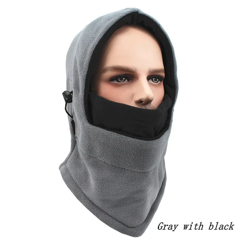 Wholesale Windproof Warm Hat Balaclava Ski Outdoor Bike Full Face Mask Neck Warmer Winter Hat Thermal Fleece Hood Winter Hood