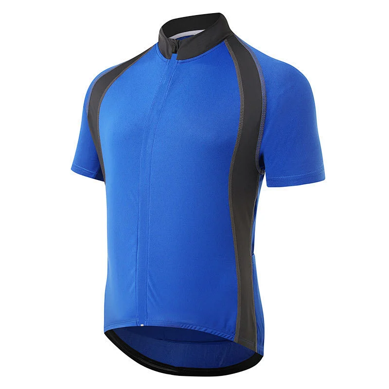 Wholesale Men's Short Sleeve Cycling Jersey Quick Dry Breathable Biking Shirt with Rear Pocket Customize Bike Jersey Bike Shirt