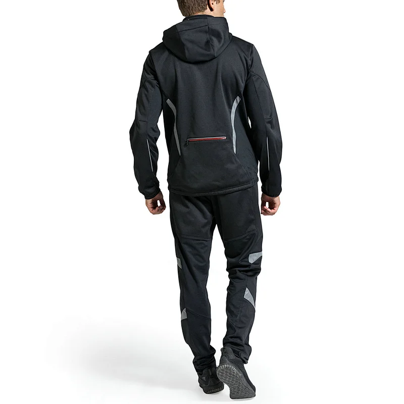 Factory Wholesale Winter Windpoof Mens Cycling Jacket Suit Warm Thermal Waterproof Cycling Wear Suit Customize Bike Jacket suit