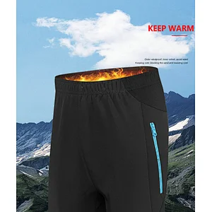 Factory Men's Thermal Windproof Cycling Pants Fleece Lined Outdoor Warm Bike Pants Winter Cold Weather Warm Casual Pants