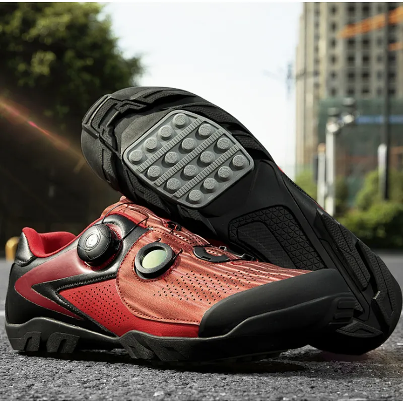 New design reflective cycling shoes men and women road bike shoes unlocked antiskid durable mountain bike shoes