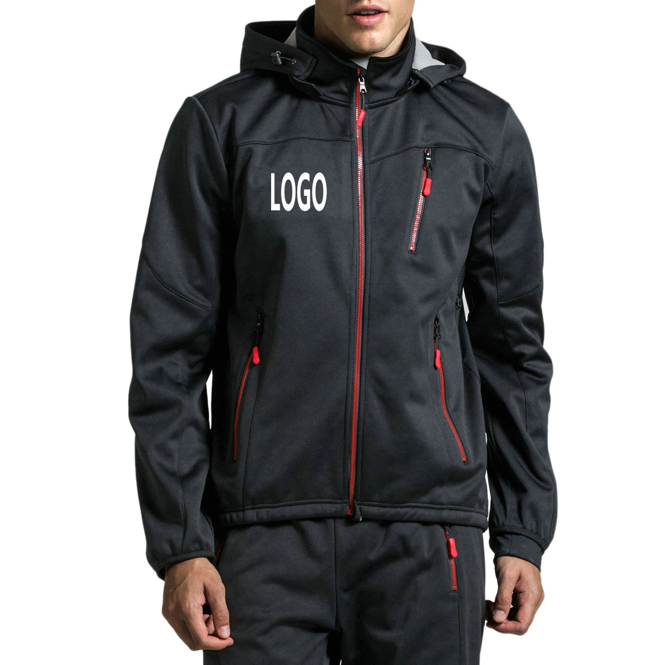 Factory Wholesale Winter Windpoof Mens Cycling Jacket Warm Thermal Waterproof Cycling Jacket Custom Hooded Fleece Bike Jacket