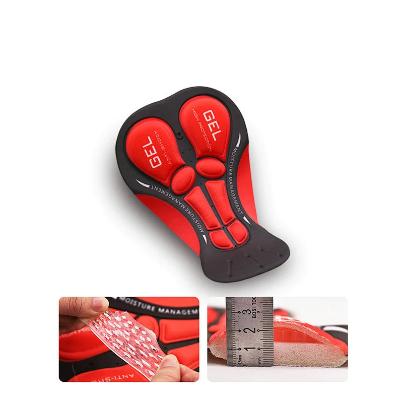 Factory Wholesale Breathable Moisture Wicking Cycling Underwear Mens 3D Silicone Gel Padded Bike Underwear Cycling Shorts