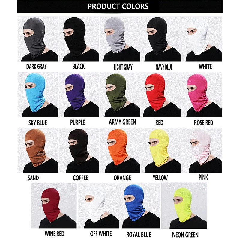 Factory Wholesale Breathable Cheap Balaclava Fight Motorcycle Cycling Balaclava Windproof Balaclava Hat Military Full Face Mask