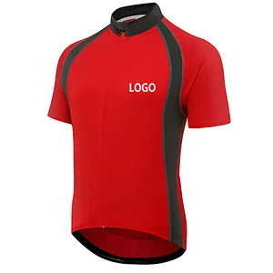 Wholesale Men's Short Sleeve Cycling Jersey Quick Dry Breathable Biking Shirt with Rear Pocket Customize Bike Jersey Bike Shirt