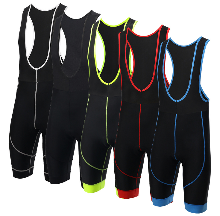 Wholesale Men's Cycling Bib Shorts Padded Compression Bike Tights Overall Breathable Sun UV Protection Cycling Overall