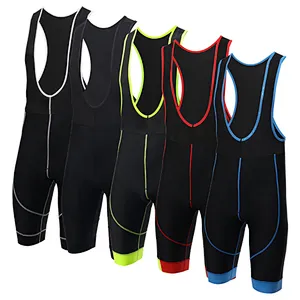 Wholesale Men's Cycling Bib Shorts Padded Compression Bike Tights Overall Breathable Sun UV Protection Cycling Overall