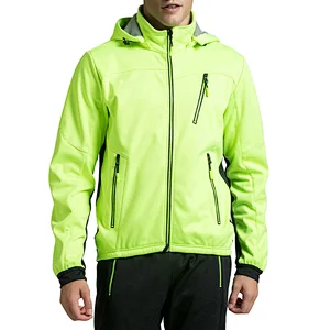 Factory Wholesale Winter Windpoof Mens Cycling Jacket Warm Thermal Waterproof Cycling Jacket Custom Hooded Fleece Bike Jacket