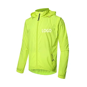 custom men sun uv protection UPF 50+ waterproof cycling jacket removable sleeves rainproof bike jacket outdoor windproof jacket windbreaker
