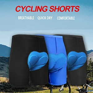 Factory wholesale quick dry moisture wicking men's padded cycling shorts Gel padded bike shorts OEM customize MTB mountain bike shorts padded