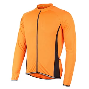 Factory Wholesale Men's Long Sleeve Cycling Jersey Customize Bike Jersey Moisture Wicking Quick Dry Bike Shirt Customize Cycling Shirt