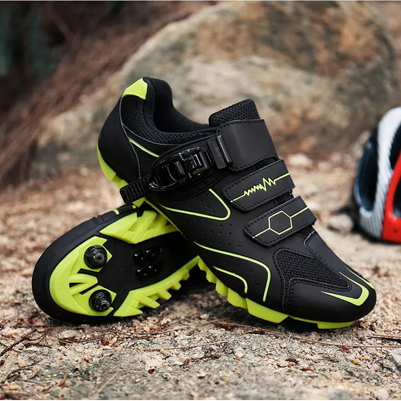 Mountain lock riding shoes outdoor road mountain bike antiskid power cycling Shoes MTB Road Lock Bike Shoes