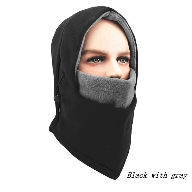 Wholesale Windproof Warm Hat Balaclava Ski Outdoor Bike Full Face Mask Neck Warmer Winter Hat Thermal Fleece Hood Winter Hood
