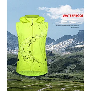 custom men sun uv protection UPF 50+ waterproof cycling jacket removable sleeves rainproof bike jacket outdoor windproof jacket windbreaker