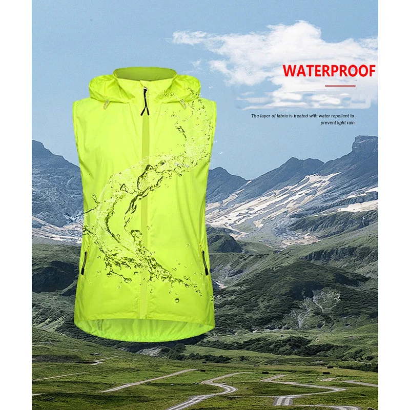 custom men sun uv protection UPF 50+ waterproof cycling jacket removable sleeves rainproof bike jacket outdoor windproof jacket windbreaker