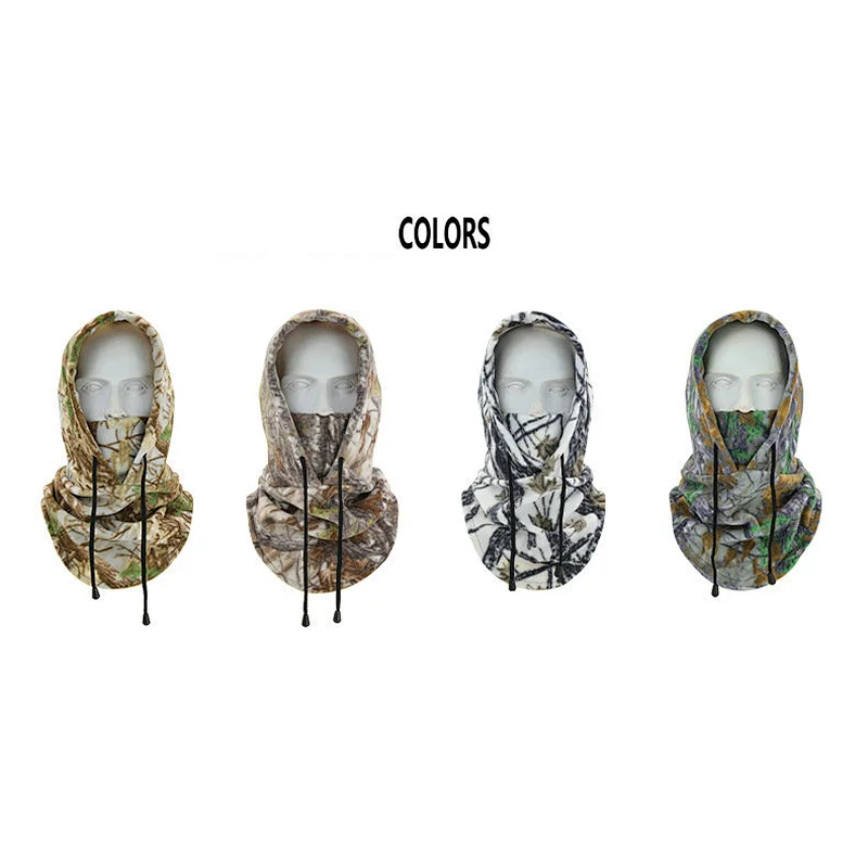 Factory New Arrival Winter Thermal Fleece Balaclava Ski Face Mask Soft Warm Cycling Hiking Adjustable Winter Fleece hood