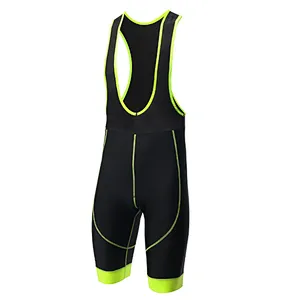 Wholesale Men's Cycling Bib Shorts Padded Compression Bike Tights Overall Breathable Sun UV Protection Cycling Overall