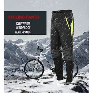 Factory Wholesale Hot Selling Mens Winter Warm Windproof Cycling Pants Outdoor Hiking Pants Customize Waterproof Bike Pants