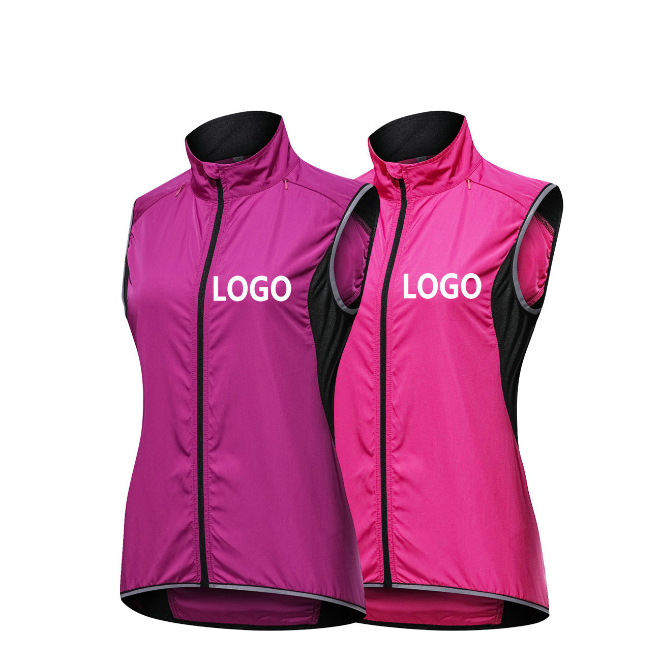 Factory wholesale women waterproof cycling vest windproof customize women cycling vest running hiking bike vest bike waistcoat