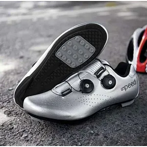 Factory Wholesale Reflective Gradient Road Bike Lockless Shoes Men Women unlocked Cycling Shoes unlocked bike shoes
