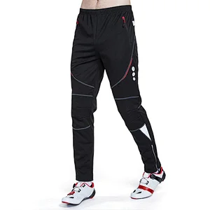 Wholesale Winter Fleece Warm Mens Outdoor Mountain Bike Pants Windproof warm Cycling Pants Waterproof Breathable Thermal MTB Cycling Pants
