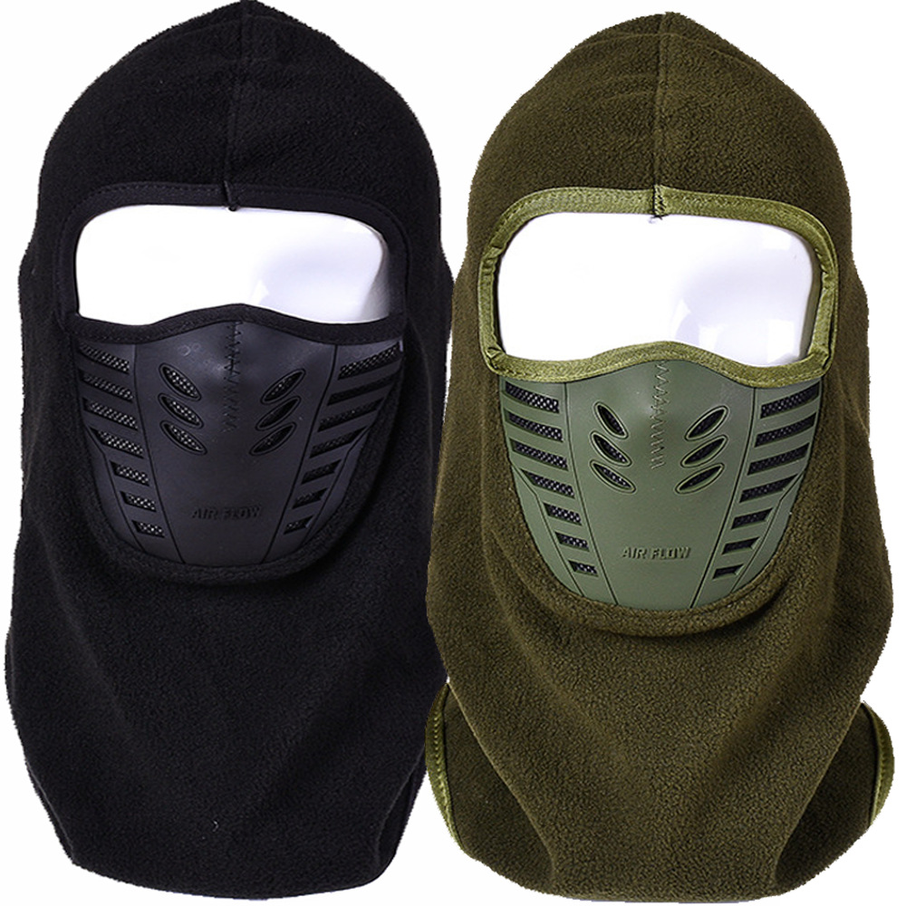 Factory wholesale winter warm balaclava hat cycling motorcycle ski outdoor windproof antidust warm hat fleece warm full face hat