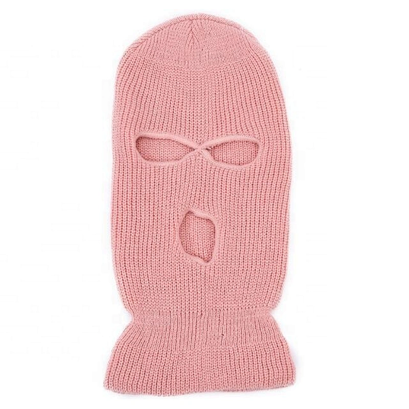 Factory Wholesale Hot Selling 3 holes Knit Winter Balaclava for Skiing Cycling Motorcycle Windproof Adult Women Men Ski Mask