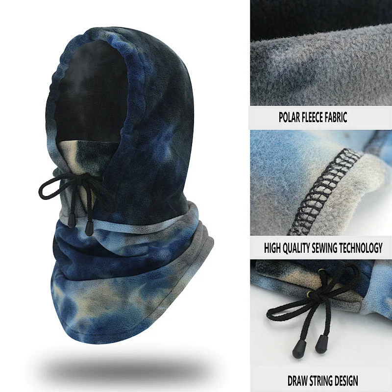 Factory Wholesale Winter Hat With Draw String Thermal Fleece Balaclava Ski Face Mask Soft Warm Winter Balaclava Winter hood