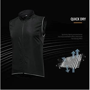 Wholesale Custom Men Lightweight Cycling Vest Windproof Waterproof Sleeveless Cycling Vest Hiking Running Golf Bike Vest