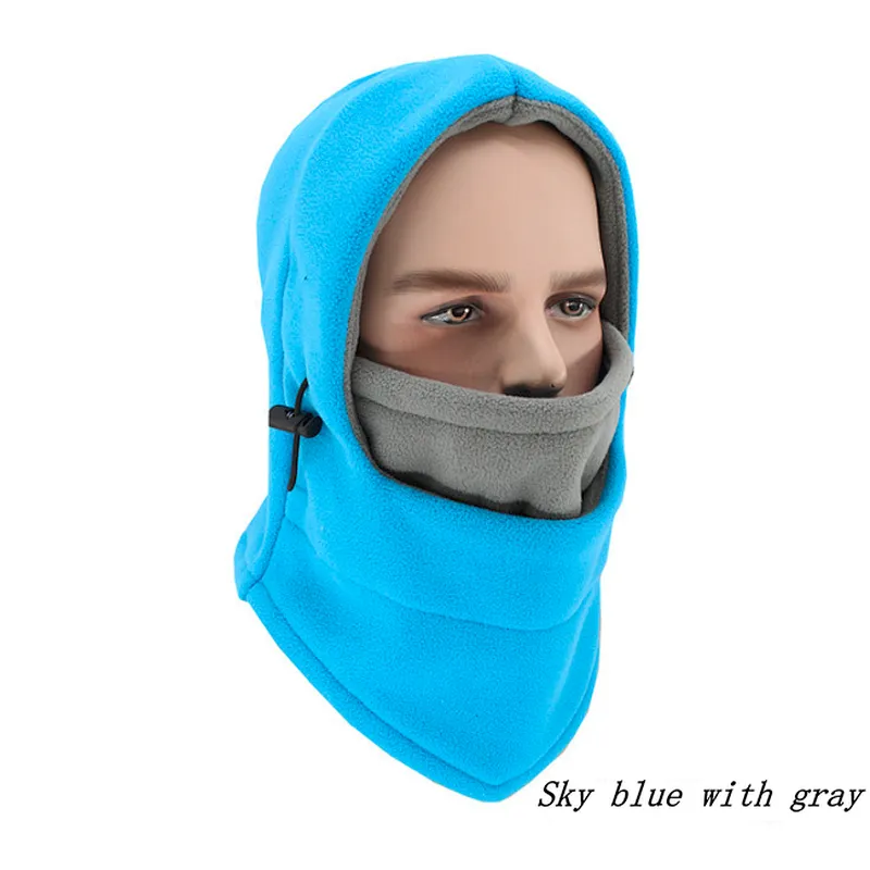 Wholesale Windproof Warm Hat Balaclava Ski Outdoor Bike Full Face Mask Neck Warmer Winter Hat Thermal Fleece Hood Winter Hood