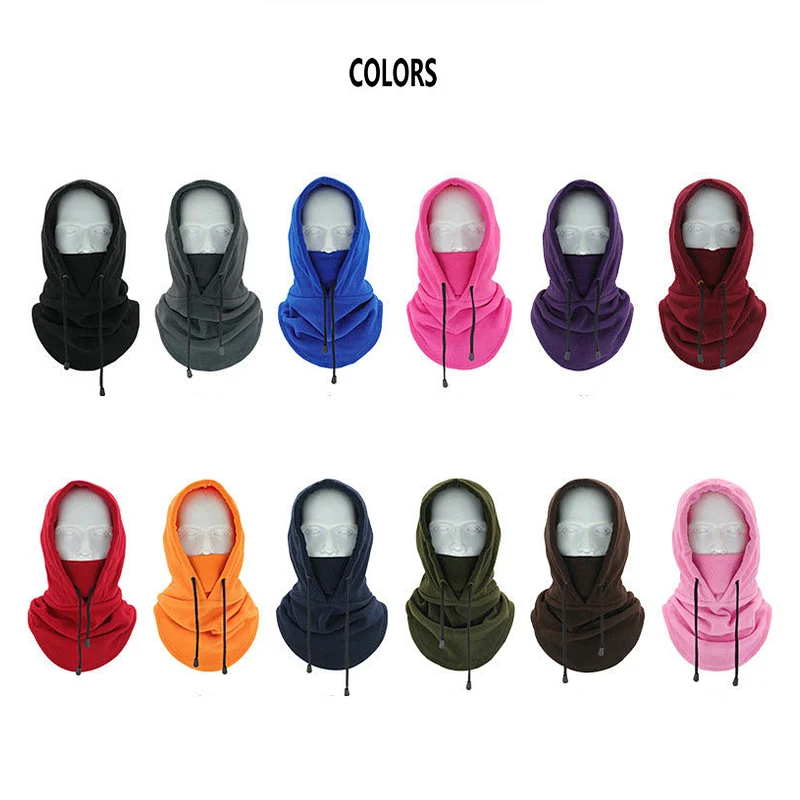 Factory Wholesale Cold Weather Balaclava Hood Outdoor Ski Hat Cycling Motorcycle Windproof Winter Balaclava Hat Warm Fleece Hood