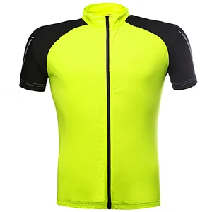 Factory Wholesale Customize Moisture Wicking Cycling Jersey Bike Shirt Short Sleeves Rear Pocket Custom Breathable Quick Dry Biking Shirt Customize Cycling Jersey