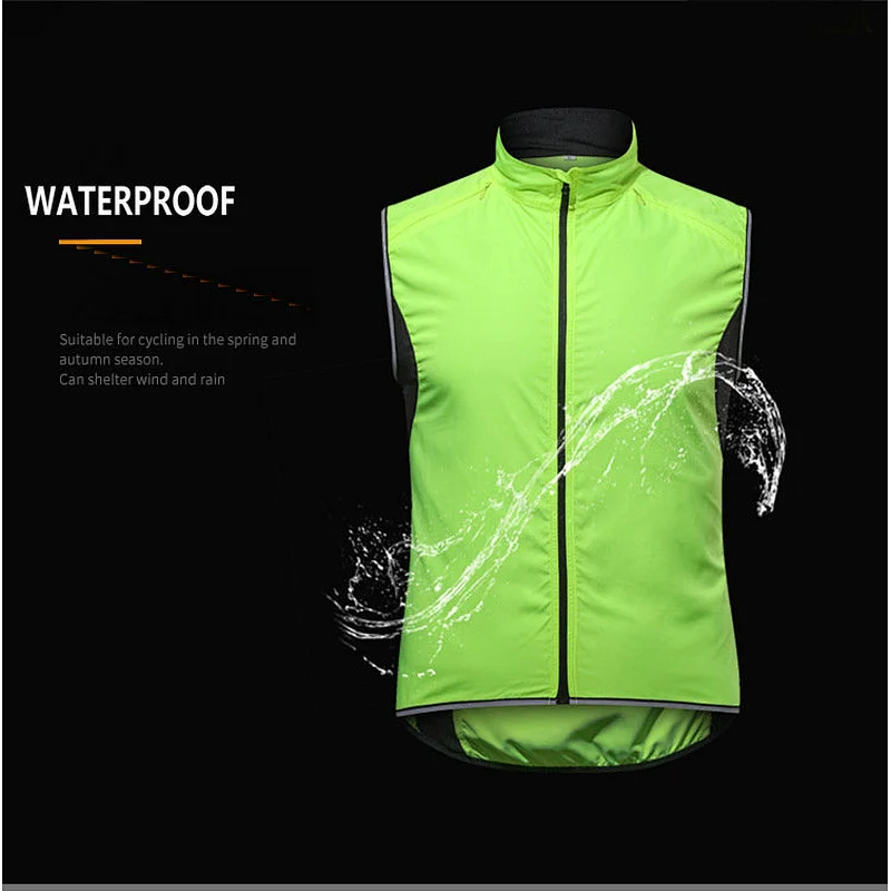 Wholesale Custom Men Lightweight Cycling Vest Windproof Waterproof Sleeveless Cycling Vest Hiking Running Golf Bike Vest