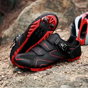 Mountain lock riding shoes outdoor road mountain bike antiskid power cycling Shoes MTB Road Lock Bike Shoes