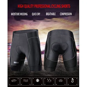 Custom High Quality Breathable Quick Dry Mens Cycling Shorts MTB 4D Padded Bike Shorts Moisture Wicking Compression Bicycle Shorts