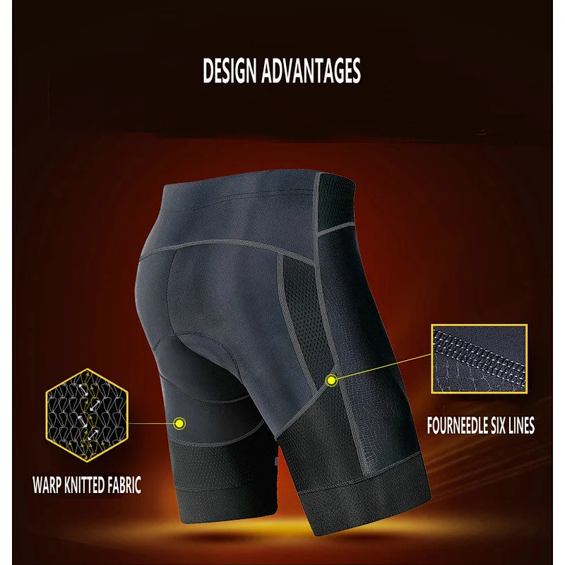 Custom High Quality Breathable Quick Dry Mens Cycling Shorts MTB 4D Padded Bike Shorts Moisture Wicking Compression Bicycle Shorts