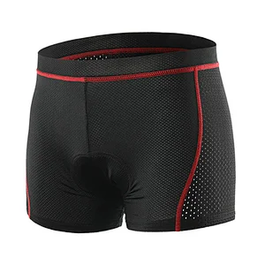Factory Wholesale Breathable Moisture Wicking Cycling Underwear Mens 3D Silicone Gel Padded Bike Underwear Cycling Shorts