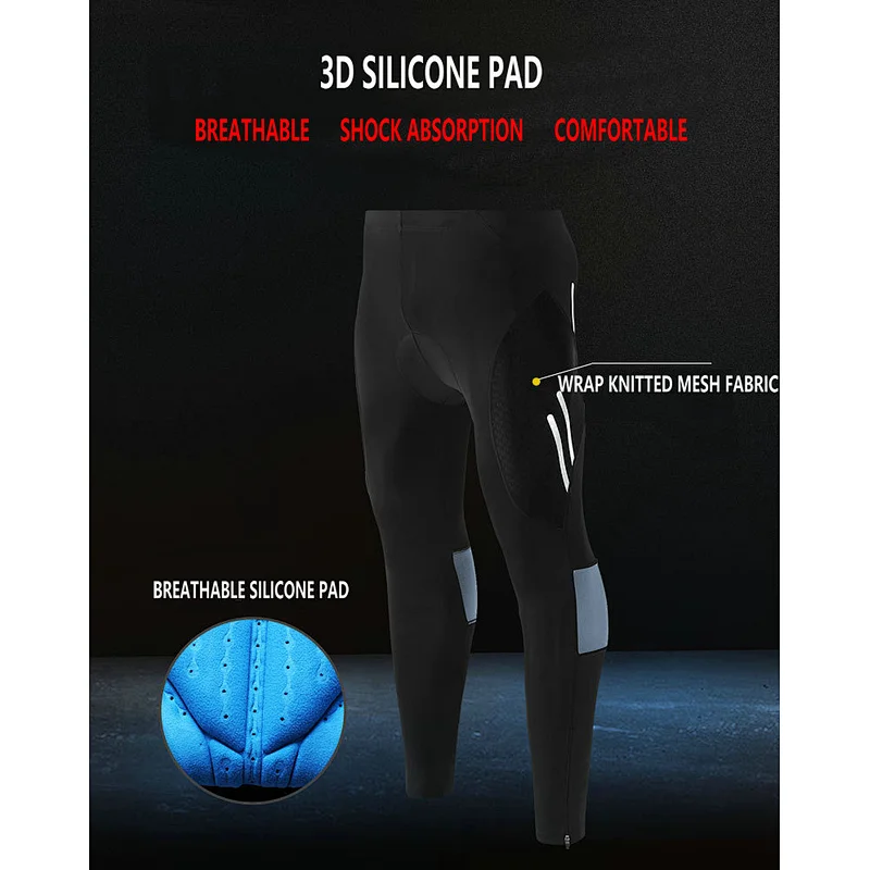 Factory Wholesale Quick Dry Mens Cycling Pants Breathable 4D Padded Mountain Bike Pants Custom Spring Autumn Men's Bicycle pants