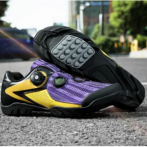 New design reflective cycling shoes men and women road bike shoes unlocked antiskid durable mountain bike shoes