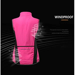 Factory wholesale women waterproof cycling vest windproof customize women cycling vest running hiking bike vest bike waistcoat