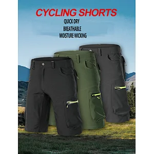 Factory wholesale mens Spring summer breathable quick dry mountain bike shorts customize MTB shorts loose size outdoor cycling shorts