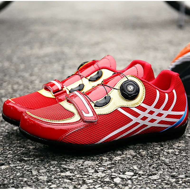 Factory Wholesale unlocked road bike shoes men's and women's riding shoes mesh breathable unlocked cycling shoes